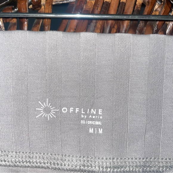 Aerie grey striped mini skirt - Picture 4 of 8